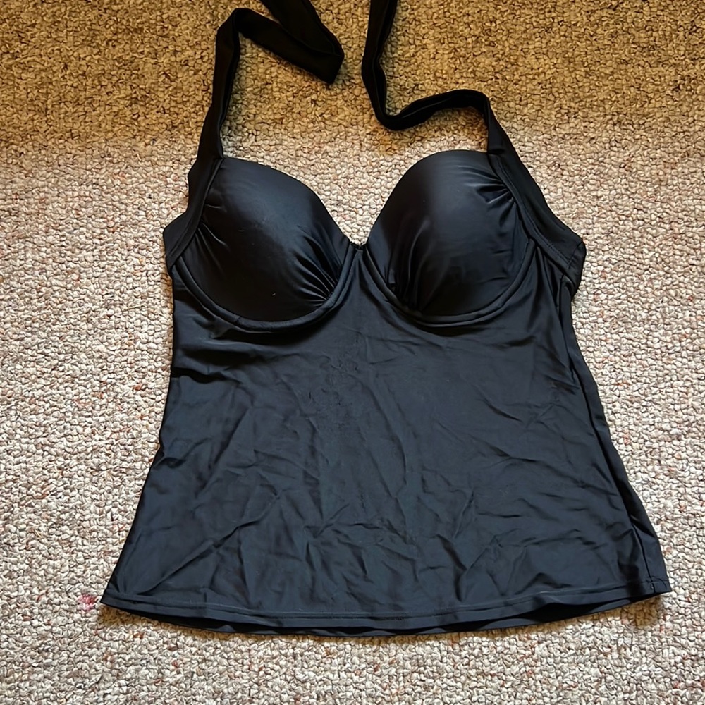 blank tank kini swim suit push up halter